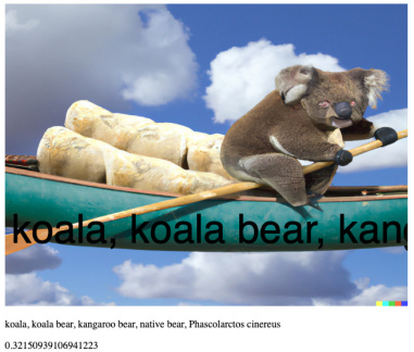 c2-dale-photo, koala bear riding on a canoe carrying a pile of fur coats