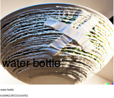 c2-dale-sculpture art in a gallery setting, a mixing bowl made out of bandaids